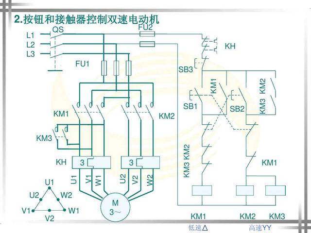 2种双速电机控制电路详解,双速调节,简单易上手,干货!